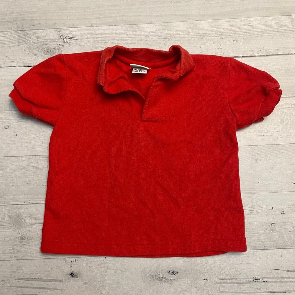 Vintage OshKosh B’Gosh red polo shirt 24 months